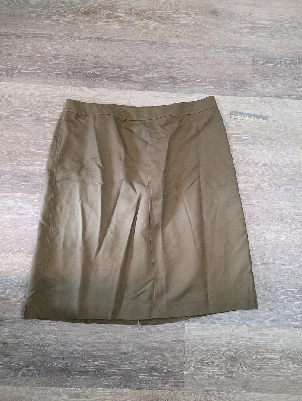 Kate Hill A Line Midi Skirt Cotton Silk Blend Professional Streetwear Size 16w